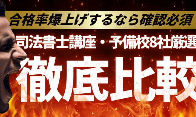 司法書士通信講座・予備校おすすめ8社ランキング！比較して評判が高いのは？【2025年最新】